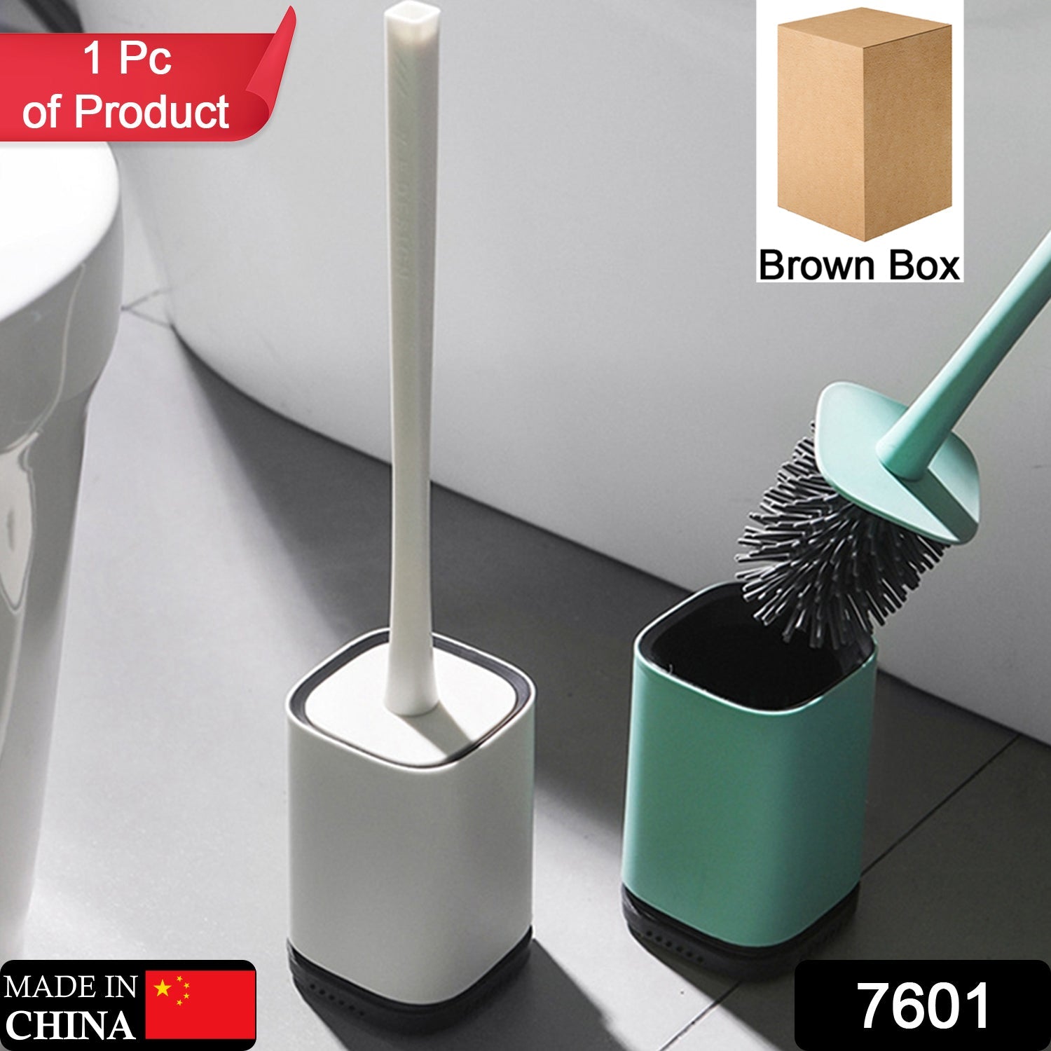 7601 Silicone Toilet Brush with Holder Stand , Brush for Bathroom Cleaning, Cleaning Silicone Brush and Holder DeoDap 7601 Silicone Toilet Brush with Holder Stand , Brush for Bathroom Cleaning, Cleaning Silicone Brush and Holder DeoDap